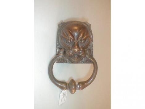 A Cast Bronze Door Knocker