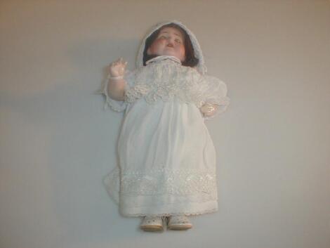 An early 20thC Schoenau and Hoffmaster Bisque head doll