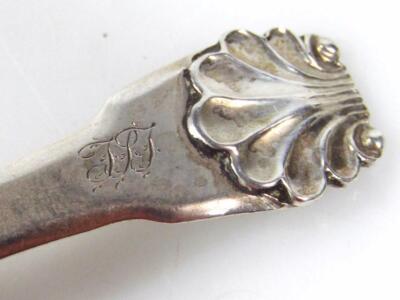 A George III silver caddy spoon - 2