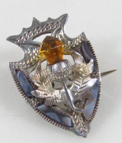 A silver Luckenbooth brooch