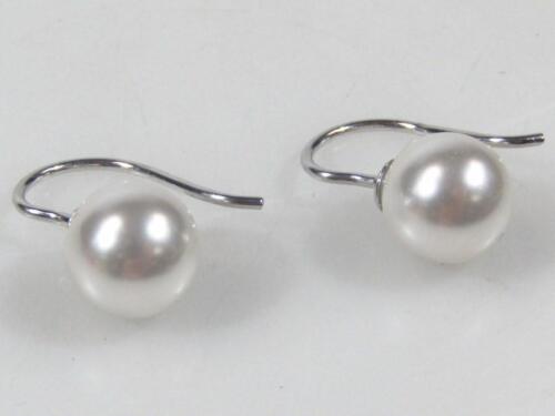 A pair of Ti Sento silver cultured pearl earrings