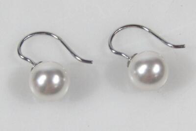 A pair of Ti Sento silver cultured pearl earrings - 2