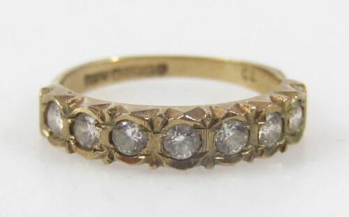 A 9ct gold dress ring