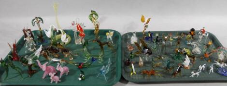 Various retro glass animals