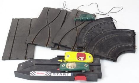 A mid 20thC Playcraft French patent Scalextric style racing car