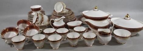 A Royal Doulton Buckingham pattern part dinner service