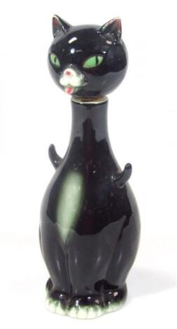 A 1950s Goebel Hummel figure of a standing cat