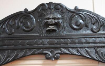 A late 19thC Continental ebonised hall stand - 2