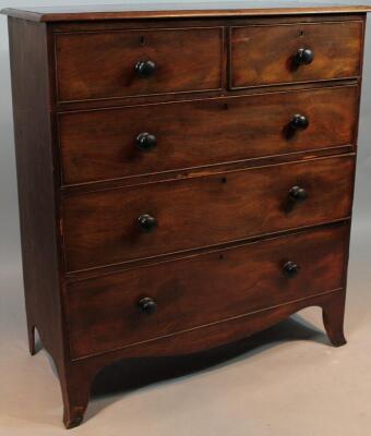 A 19thC mahogany chest