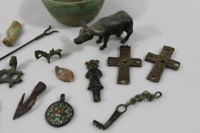 Various medieval and other artefacts ground finds detected finds etc. - 3