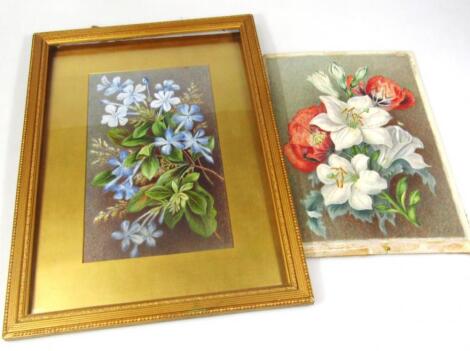 Early 20thC English School. Still life flowers