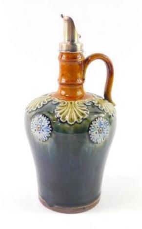 A Royal Doulton late 19thC stoneware ewer