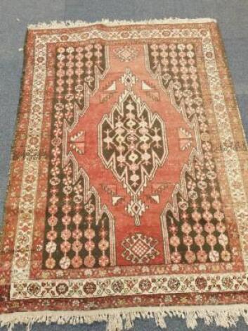 A Caucasian wool rug