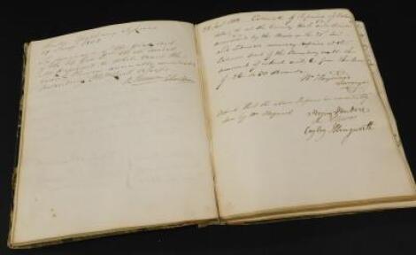 A late 18th/early 19thC Magistrates order book for Lincoln prison