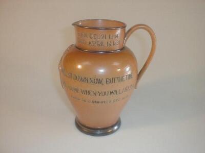 A Doulton Lambeth stoneware Disraeli jug