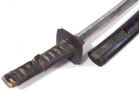 An early 20thC Japanese Samurai Katana short sword