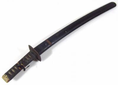 An early 20thC Japanese Samurai Katana short sword - 7