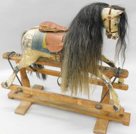 An early Tri-ang child's rocking horse