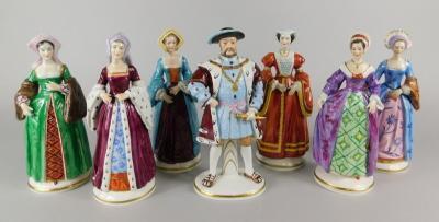 A collection of seven German porcelain figures