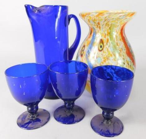 A collection of coloured glass