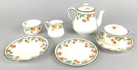 A Royal Doulton part tea service