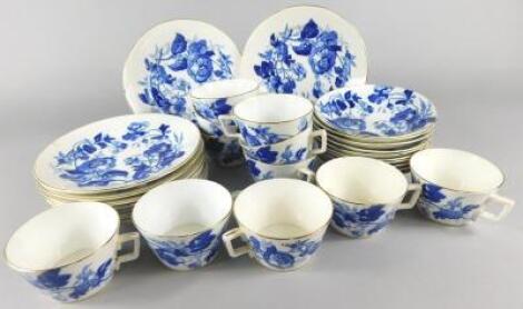 A 19thC porcelain part tea service