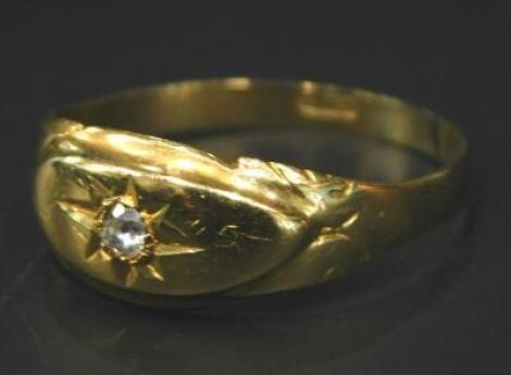 An 18ct gold dress ring