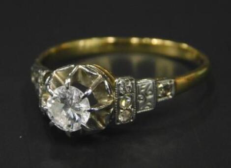 A diamond set dress ring