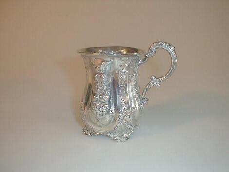 A Victorian silver christening mug by Markin Hall & Co