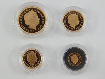 A gold proof sovereign four coin collection set 2011 - 3