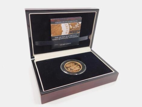 An Elizabeth II gold proof quintuple soveriegn