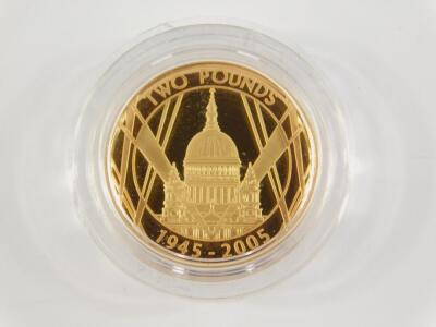 A gold £2 proof coin 2005 - 2