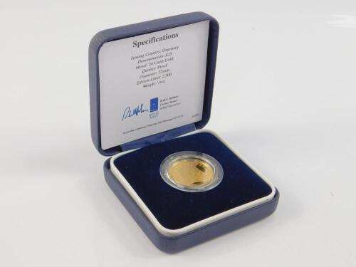 An Elizabeth II Bailiwick of Guernsey gold proof £25