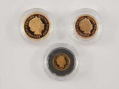 A gold proof three coin collection 2012 - 3