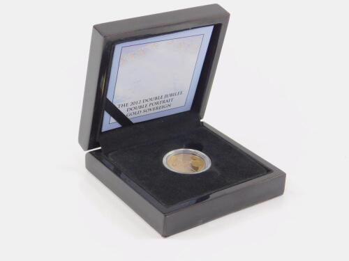 An Elizabeth II gold double portrait sovereign 2012