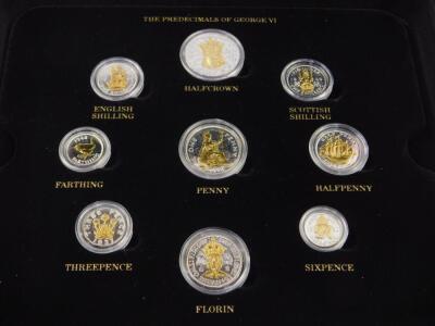 A predecimals of George VI coin set - 2