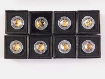 Eleven Fabula Aurum gold proof half crown coins - 2