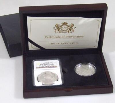 A Britannia pair coin set