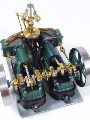 A 20thC scratch built tabletop static engine - 2