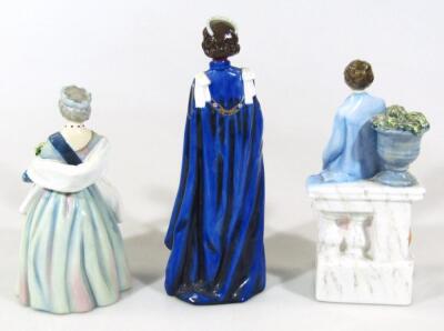 Three Royal Doulton figures of Her Majesty Queen Elizabeth II - 2