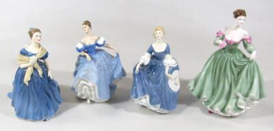 Four Royal Doulton figures