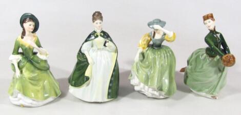 Four various Royal Doulton figures