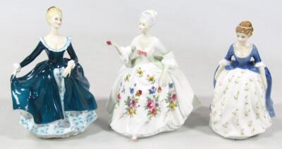 Three Royal Doulton figures