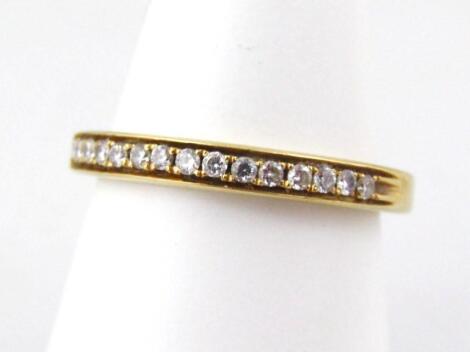 A half hoop eternity ring