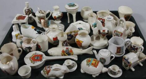 Various souvenir crested china