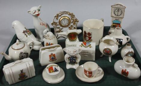 Various souvenir crested china