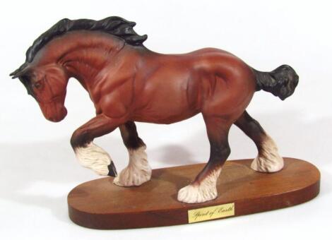 A Beswick matt horse figure Spirit of The Earth