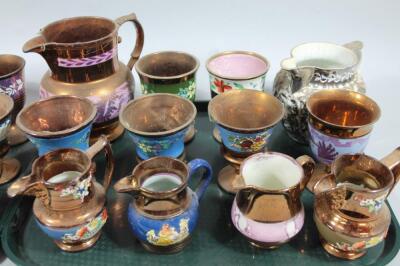 Various 19thC copper lustre - 3