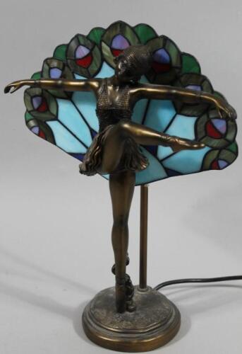 A modern Art Deco style table lamp