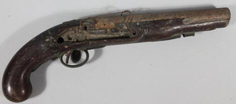 A 19thc flintlock pistol